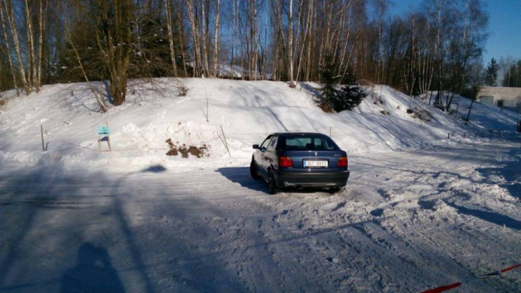 Sněžná rally v Pístově u Jihlavy