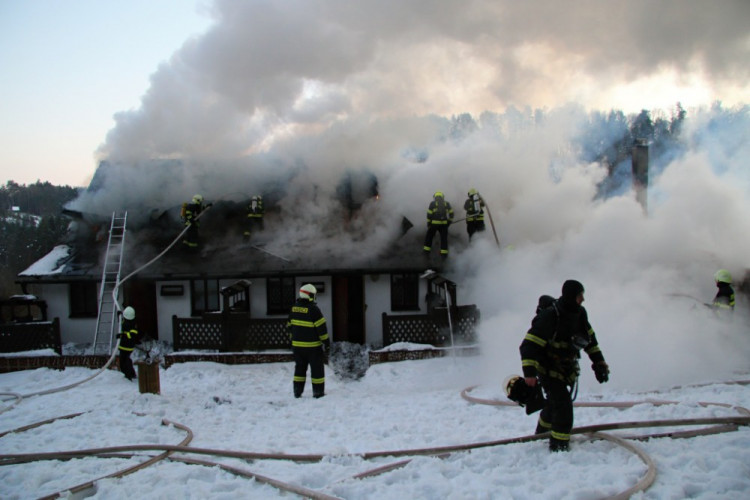 Požár penzionu Chlum