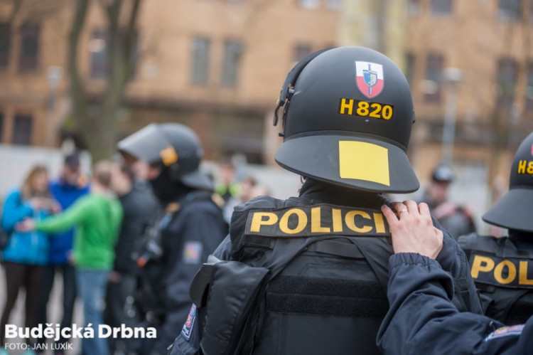 Policejní cvičení v Budvar aréně