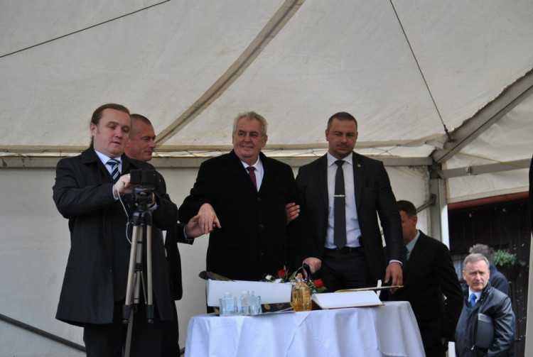 První den návštěvy prezidenta Miloše Zemana v Libereckém kraji