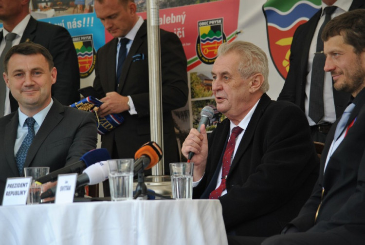 První den návštěvy prezidenta Miloše Zemana v Libereckém kraji
