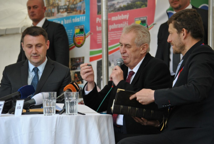 První den návštěvy prezidenta Miloše Zemana v Libereckém kraji