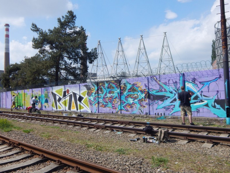 Obrazy z největšího graffiti jamu v Česku, autor: Ondřej Vítek