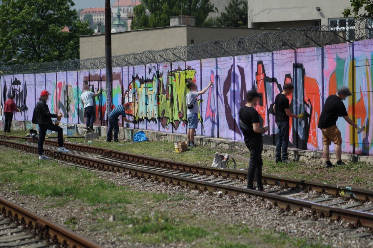 Obrazy z největšího graffiti jamu v Česku, autor: Ondřej Vítek
