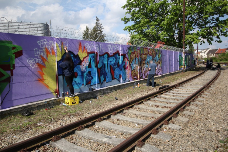 Obrazy z největšího graffiti jamu v Česku, autor: Ondřej Vítek