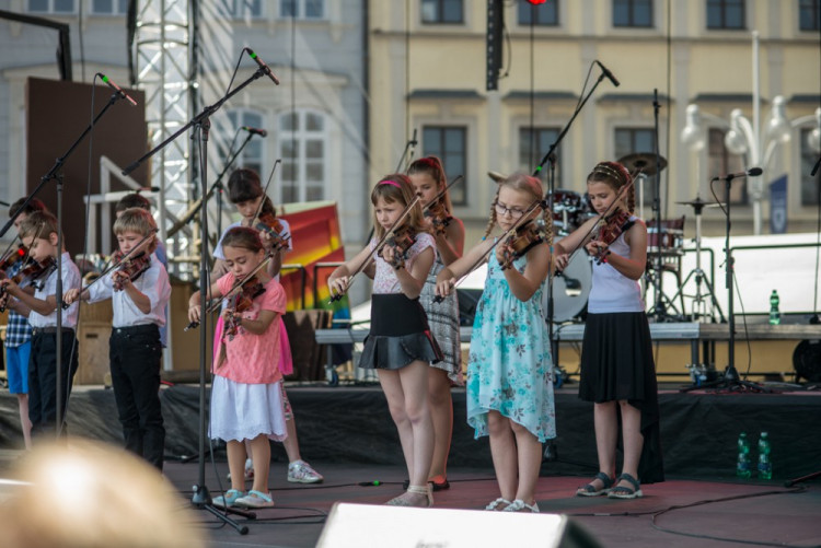Happening ZUŠ Open v Českých Budějovicích.