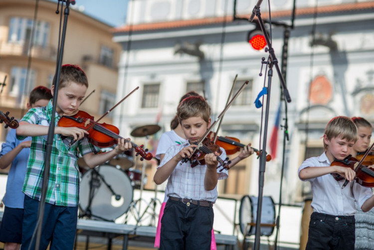 Happening ZUŠ Open v Českých Budějovicích.
