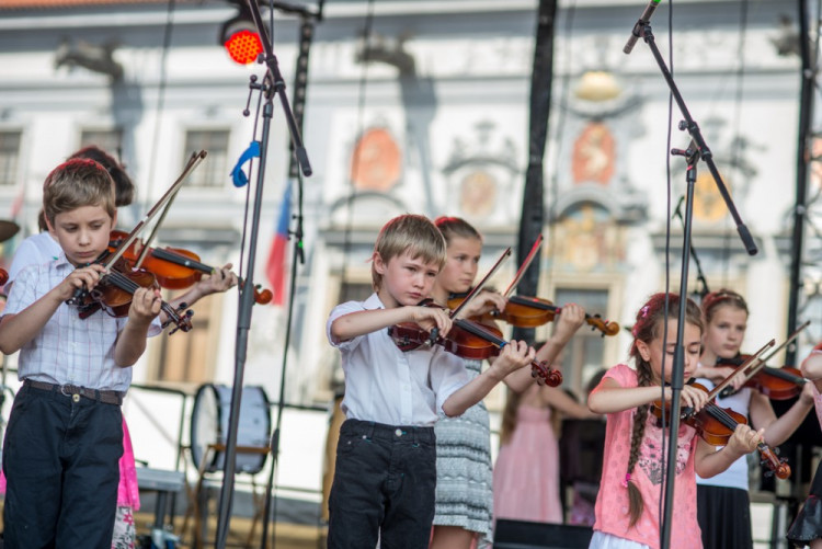 Happening ZUŠ Open v Českých Budějovicích.
