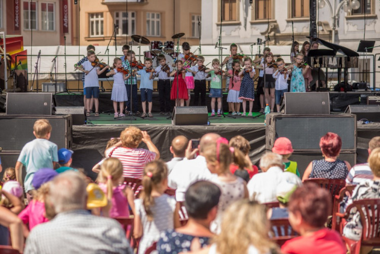 Happening ZUŠ Open v Českých Budějovicích.
