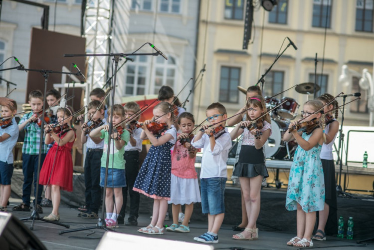 Happening ZUŠ Open v Českých Budějovicích.