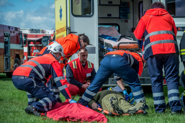 Strakonické taktické cvičení Integrovaného záchranného systému Letadlo 2017