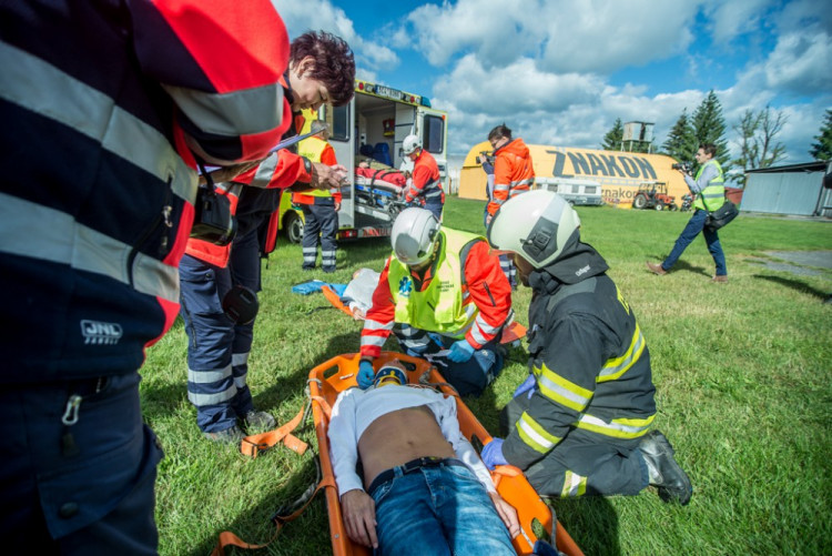 Strakonické taktické cvičení Integrovaného záchranného systému Letadlo 2017