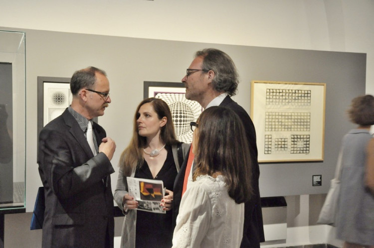 Vernisáž zahájila výstavu Victora Vasarelyho v Alšově jihočeské galerii