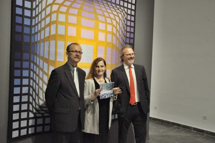 Vernisáž zahájila výstavu Victora Vasarelyho v Alšově jihočeské galerii