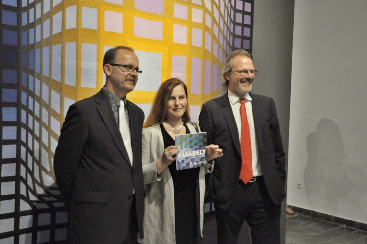 Vernisáž zahájila výstavu Victora Vasarelyho v Alšově jihočeské galerii