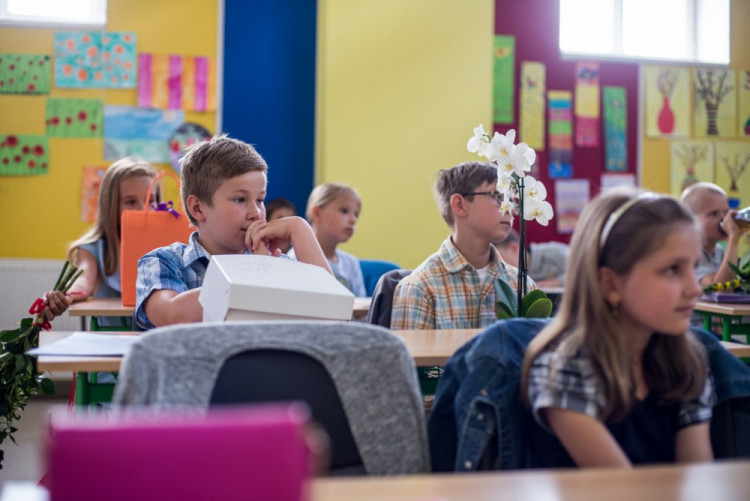 Předávání vysvědčení v ZŠ Matice Školské v Českých Budějovicích 2017