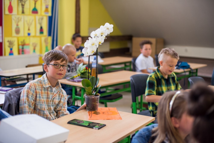 Předávání vysvědčení v ZŠ Matice Školské v Českých Budějovicích 2017