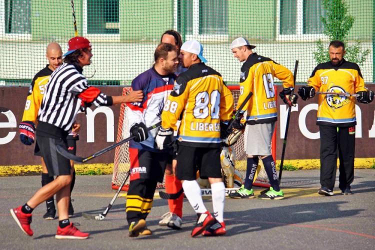 Hokejbalový titul mají Vosy