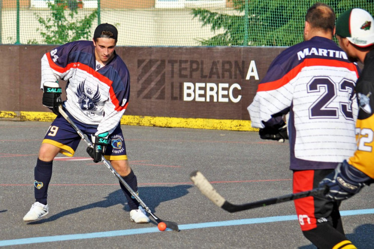 Hokejbalový titul mají Vosy