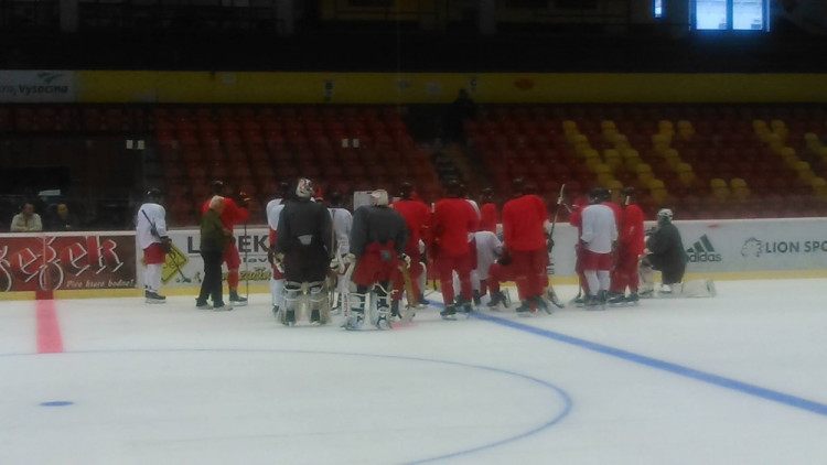 Dukla Jihlava vyjela poprvé na led