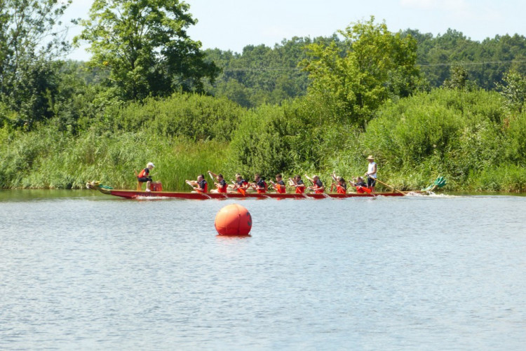 Závod dračích lodí v Telči 2017