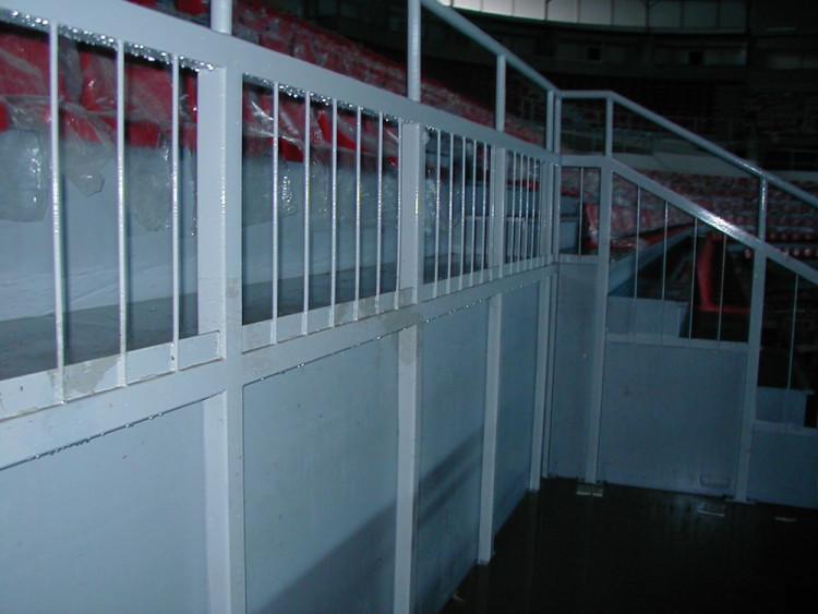 Povodeň 2002: Ledová plocha Budvar arény byla pod vodou