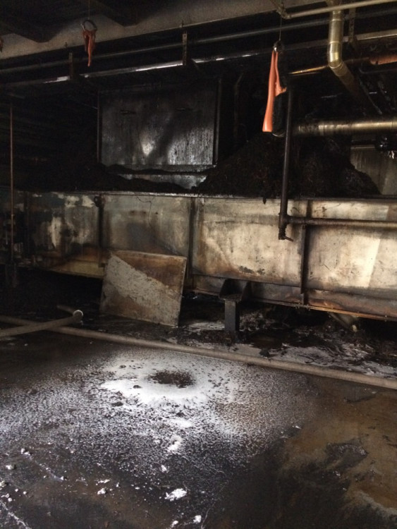 Požár v jihlavském Kronospanu - den poté