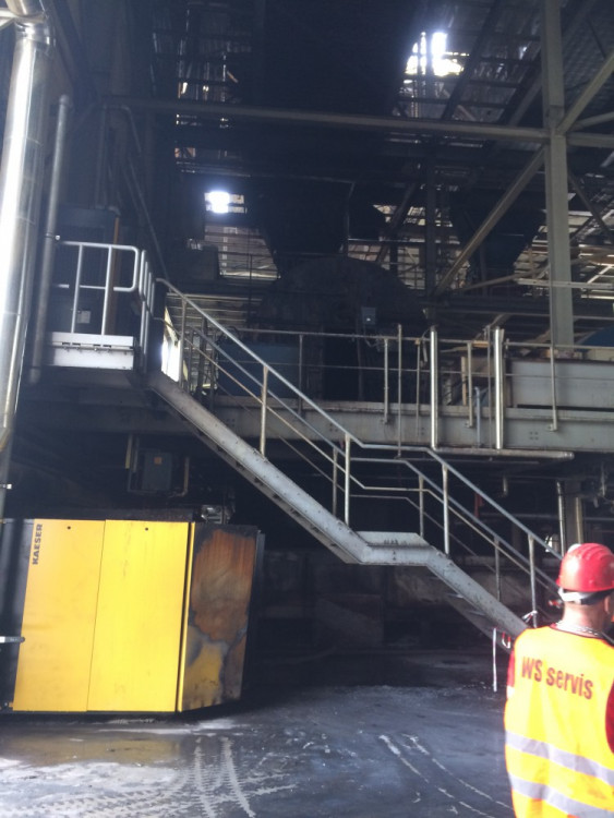 Požár v jihlavském Kronospanu - den poté