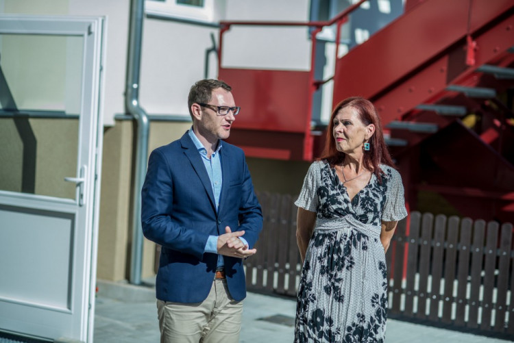 Slavnostní otevření nové školky v ulici Adolfa Trägera