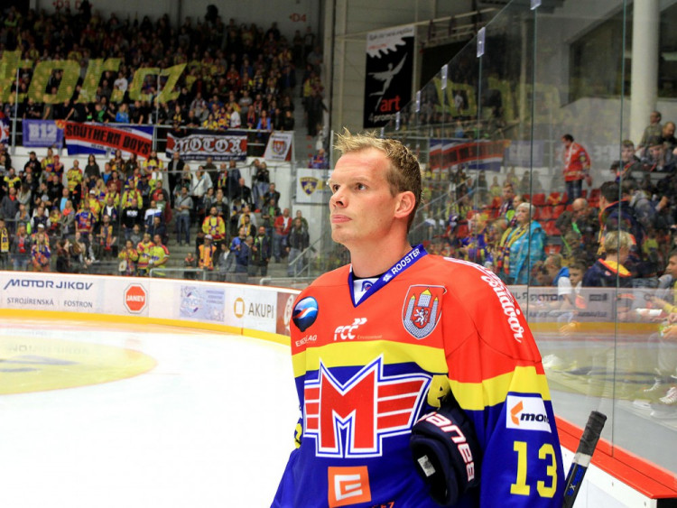 Václav Nedorost zpátky na ledě českobudějovického zimního stadionu