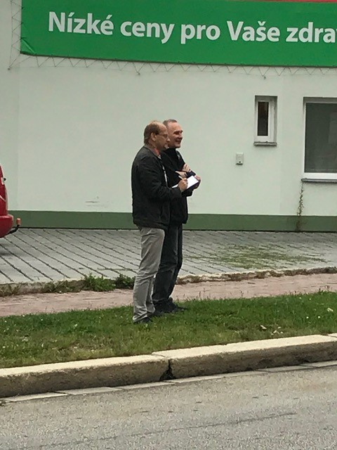 Křižovatka ulic B. Němcové a L. B. Schneidera při uzavírce Lidické třídy