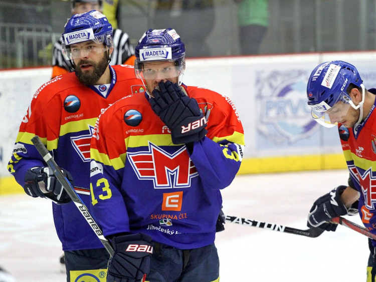 Tahouni českobudějovického týmu. Zleva Zdeněk Kutlák, Václav Nedorost a Miloslav Čermák