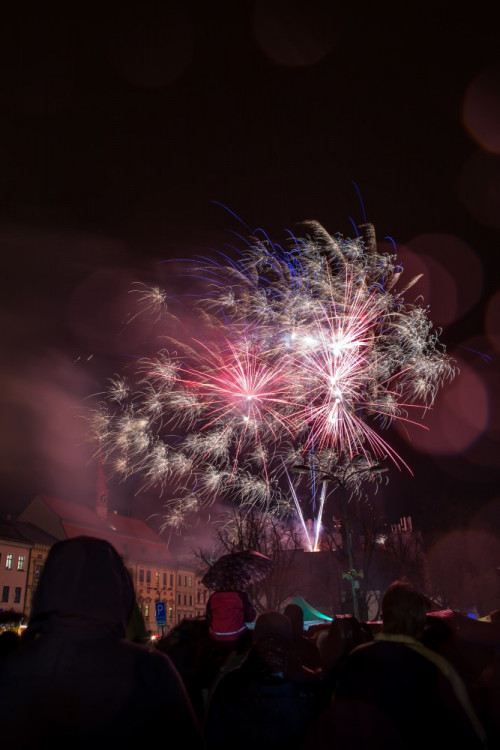Svatomartinský průvod a ohňostroj