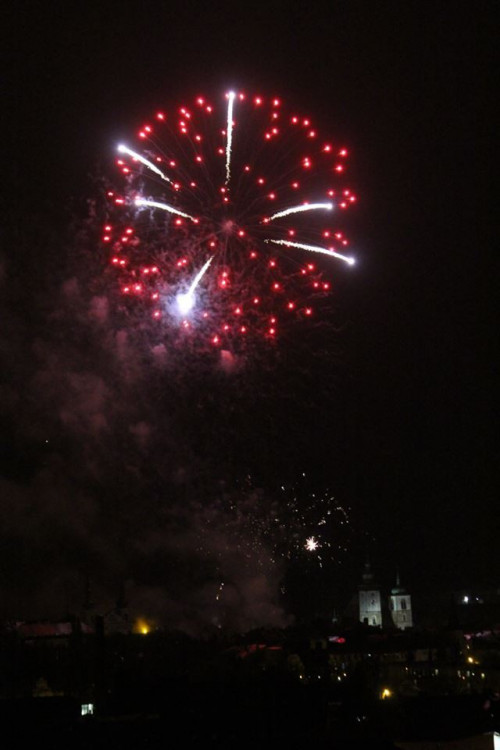 Svatomartinský průvod a ohňostroj 2017