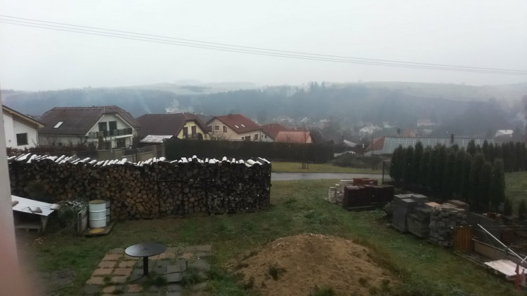 První sníh na Vysočině