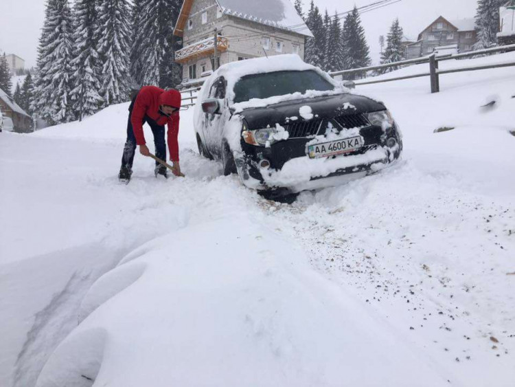 První sníh na Vysočině