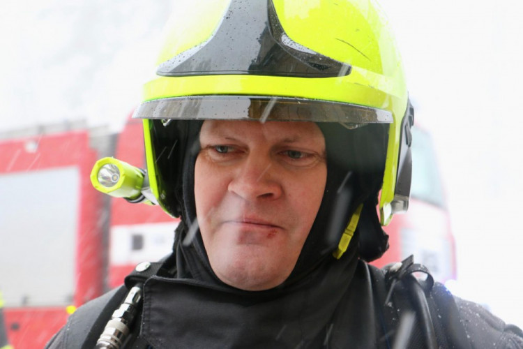 FOTOGALERIE: Hrad Bouzov v plamenech. Naštěstí jen cvičně