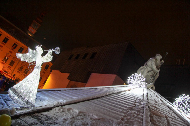 Rozsvícení vánočního stromečku v Jihlavě