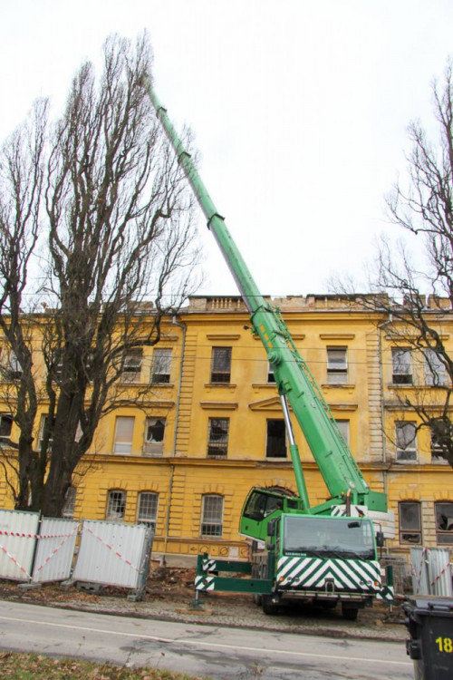 Demolice kasáren v Jihlavě, 4. ledna 2018