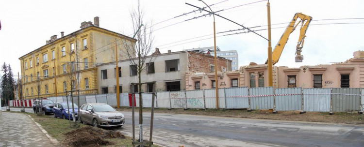 Demolice kasáren v Jihlavě, 4. ledna 2018