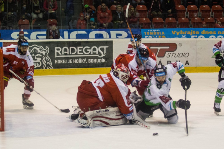 FOTOGALERIE: Mora porazila bruslaře z Boleslavi 4:2, gól do prázdné si dal Zbyněk Irgl