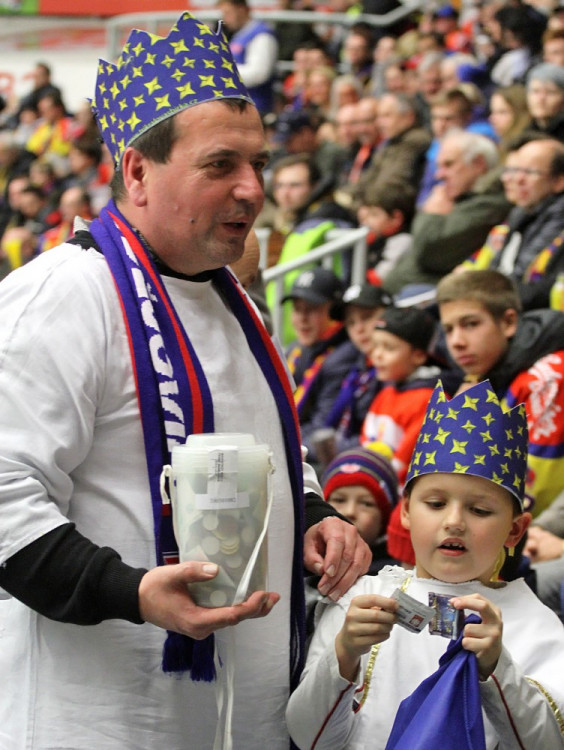 Tříkrálová sbírka v Budvar aréně