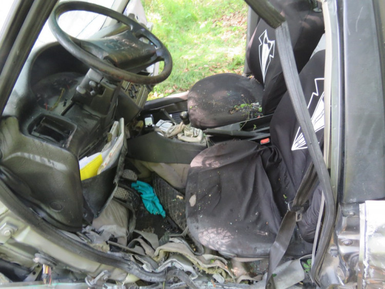 Nehoda se stala loni v létě na silnici mezi obcemi Římov a Plav, kde narazil osobní automobil Audi 80 do stromu a začal hořet. Nárazem se zaklínily dveře řidiče, který se tak nemohl dostat ven. Pomohl mu statečný student Jan Jirka.