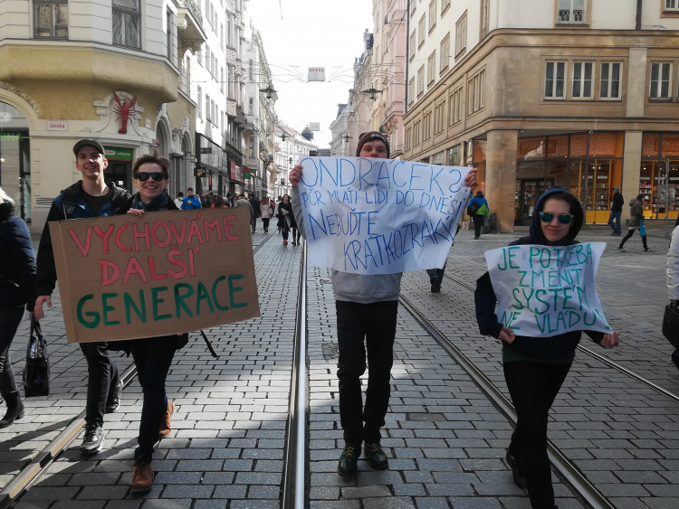 #VyjdiVen stávka studentů na Svoboďáku