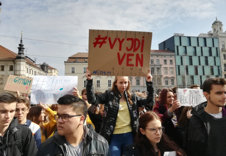 #VyjdiVen stávka studentů na Svoboďáku