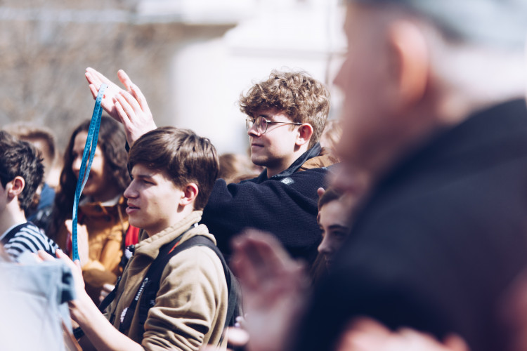 Studentská stávka #VyjdiVen v Brně optikou Vojtěcha Káby