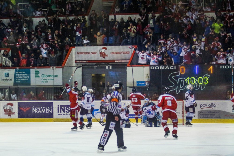 Olomouc ve třetím čtvrtfinále play-off nestačila na Plzeň a prohrála 3:4