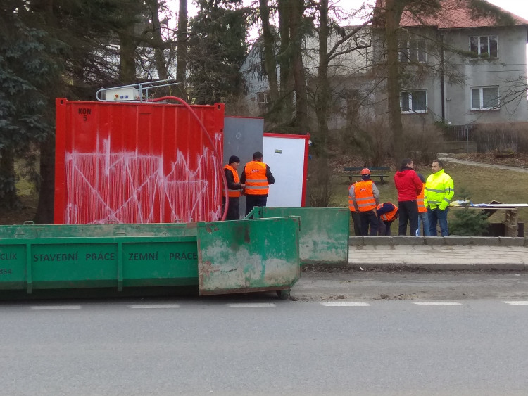 Uzavření Brněnského mostu z důvodu rekonstrukce, duben 2017