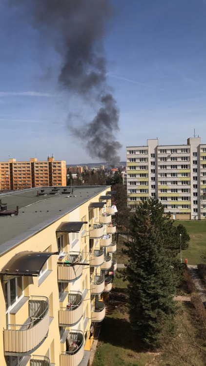 Požár stánku s občerstvením u budějckého Tesca