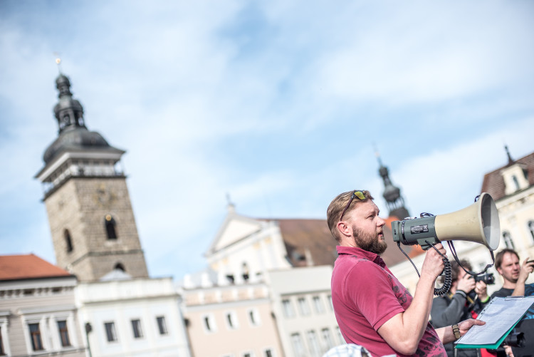 Budějcké pietní shromáždění za oběti koncentračního tábora v Letech
